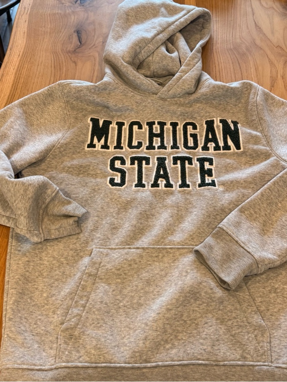 Michigan State Grey Hooded Sweatshirt